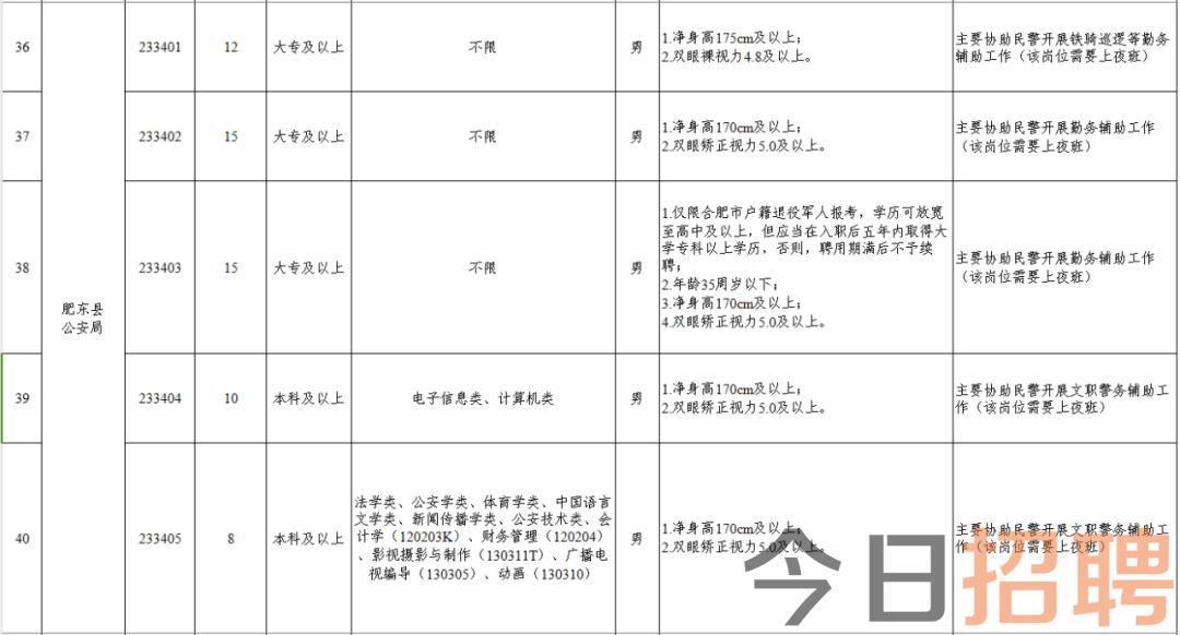 肥东县公安局最新招聘信息与应聘指南概览