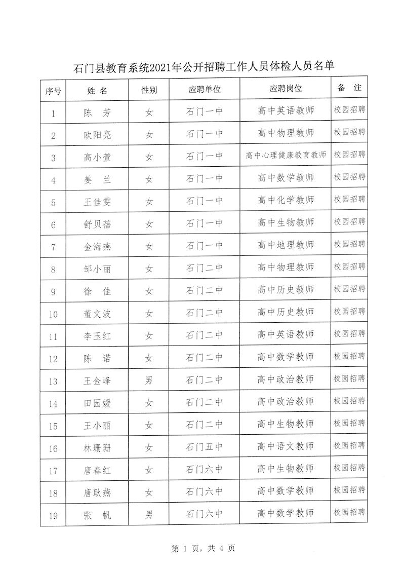 石门县教育局最新招聘公告全面解析